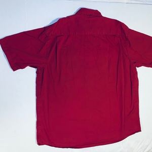 Wrangler Men's Sz XL Red SS Button Shirt Pockets